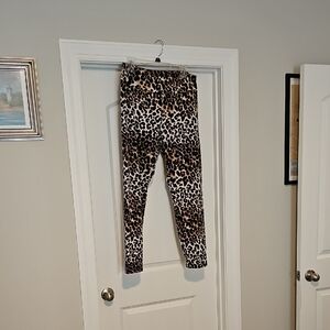 No Boundaries Leopard Print Leggings Brown and Black